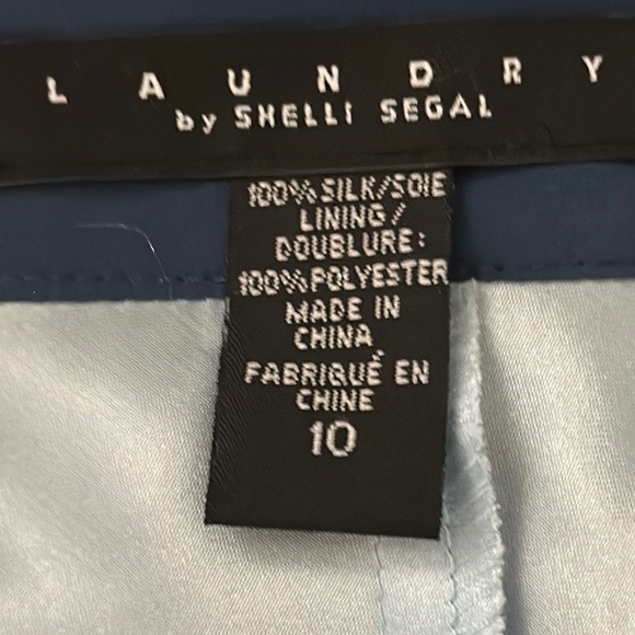 Laundry By Shelli Segal Strapless Dress - Blue and White - Picture 5 of 5